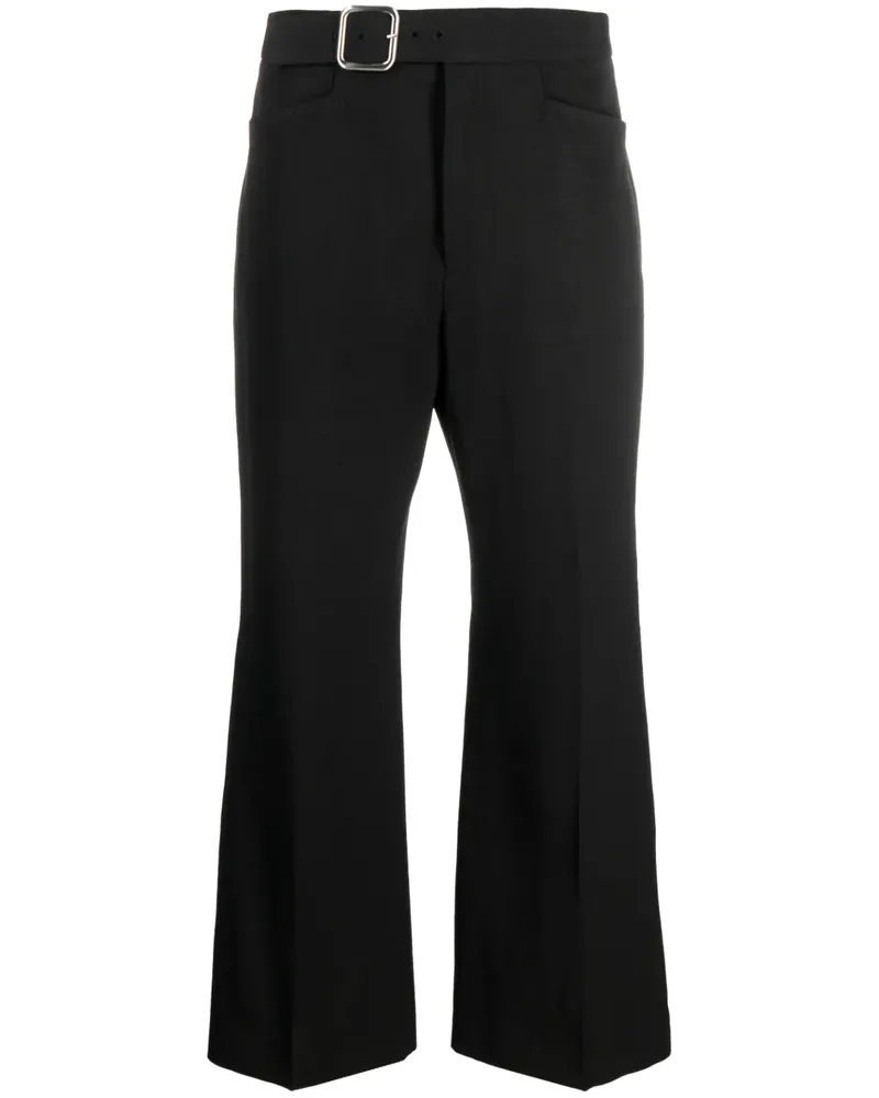 Jil Sander Cropped-Hose mit Gürtel - Schwarz Schwarz
