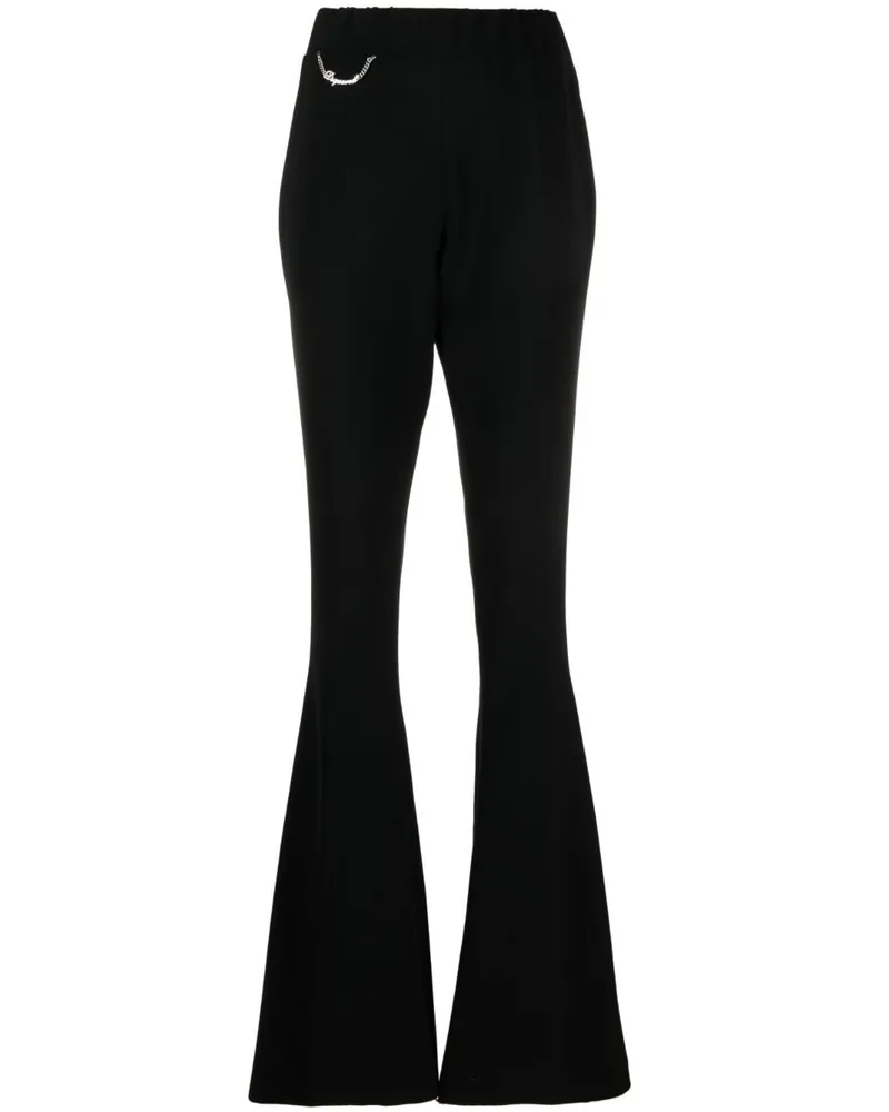 Dsquared2 Hose mit Zierkette - Schwarz Schwarz