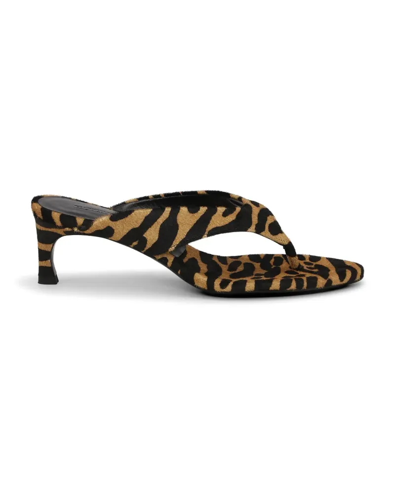 ROTATE Birger Christensen Mules mit Animal-Print - Nude Nude