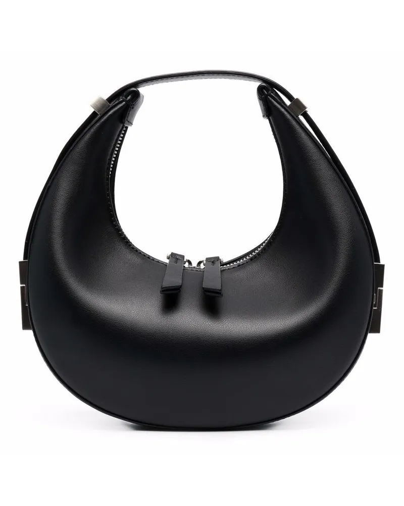 OSOI Handtasche mit Glanzoptik - Schwarz Schwarz