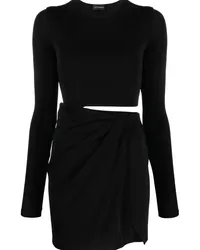 ANDAMANE Asymmetrisches Kleid Schwarz