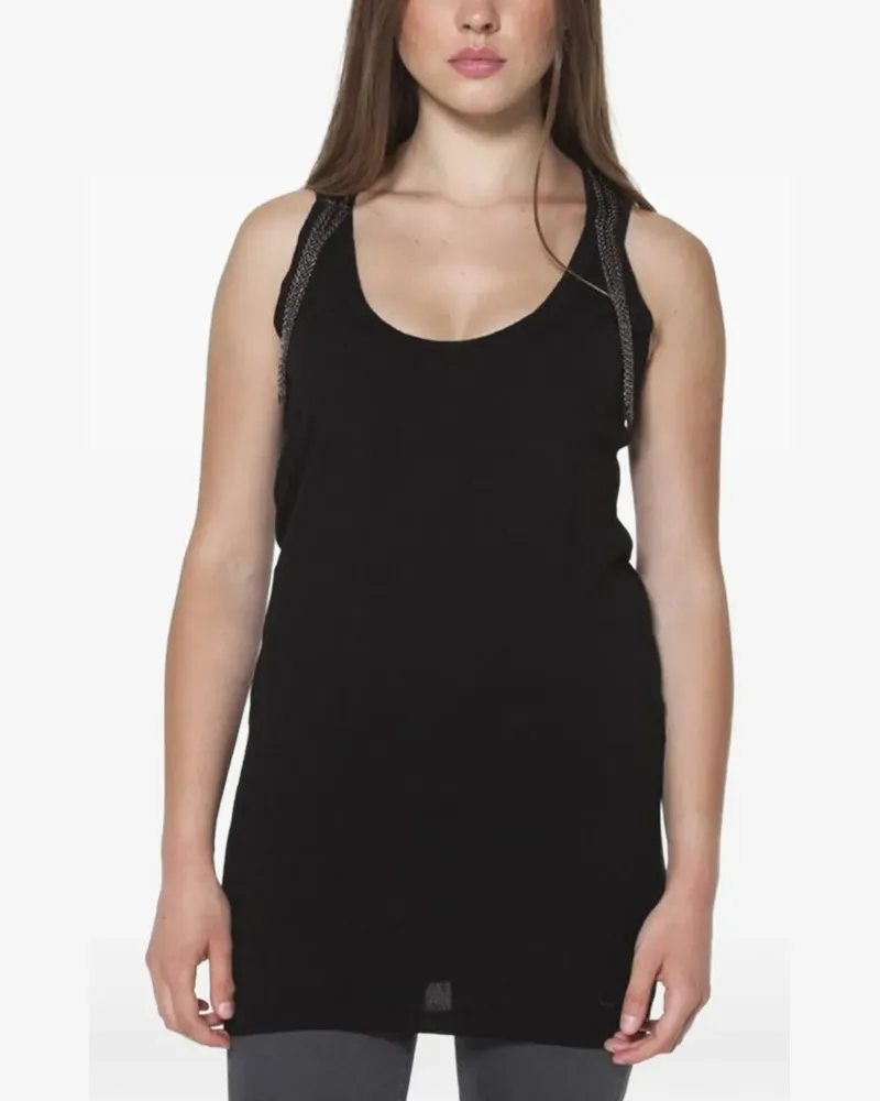 Fred Perry chain-link tank top - Schwarz Schwarz
