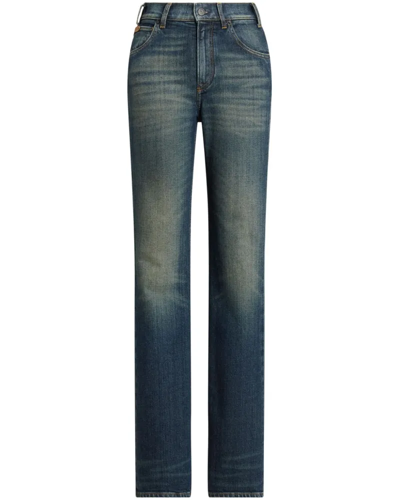 Ralph Lauren Kaida Bootcut-Jeans - Blau Blau