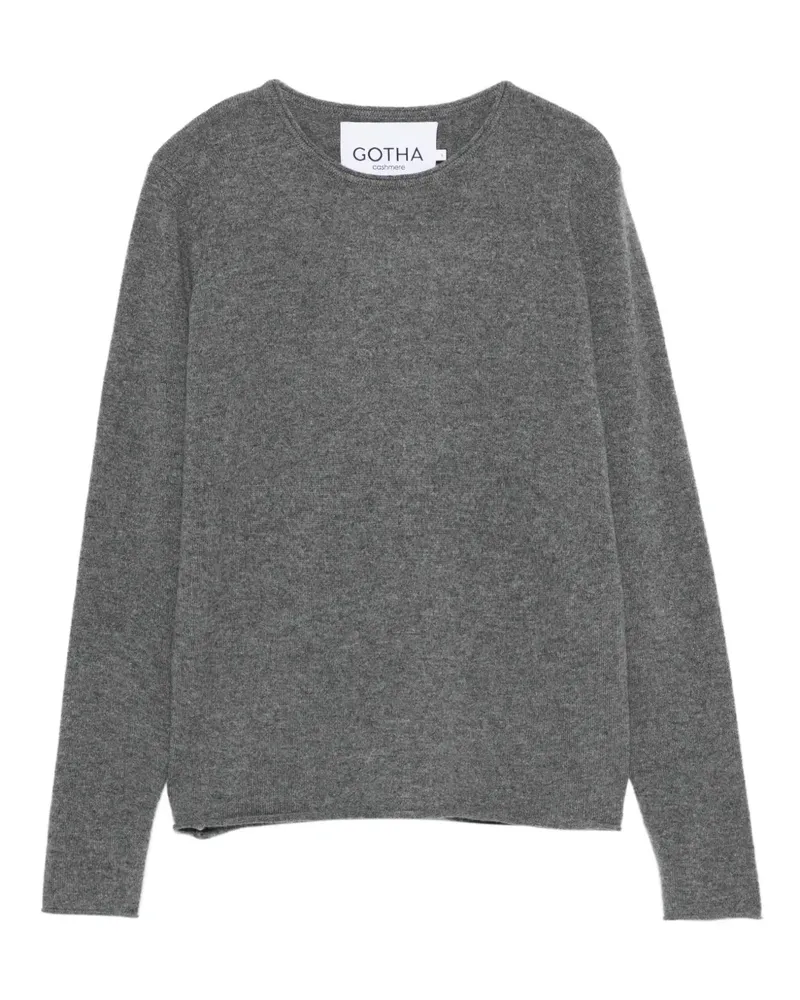 Gotha Klassischer Kaschmirpullover - Grau Grau
