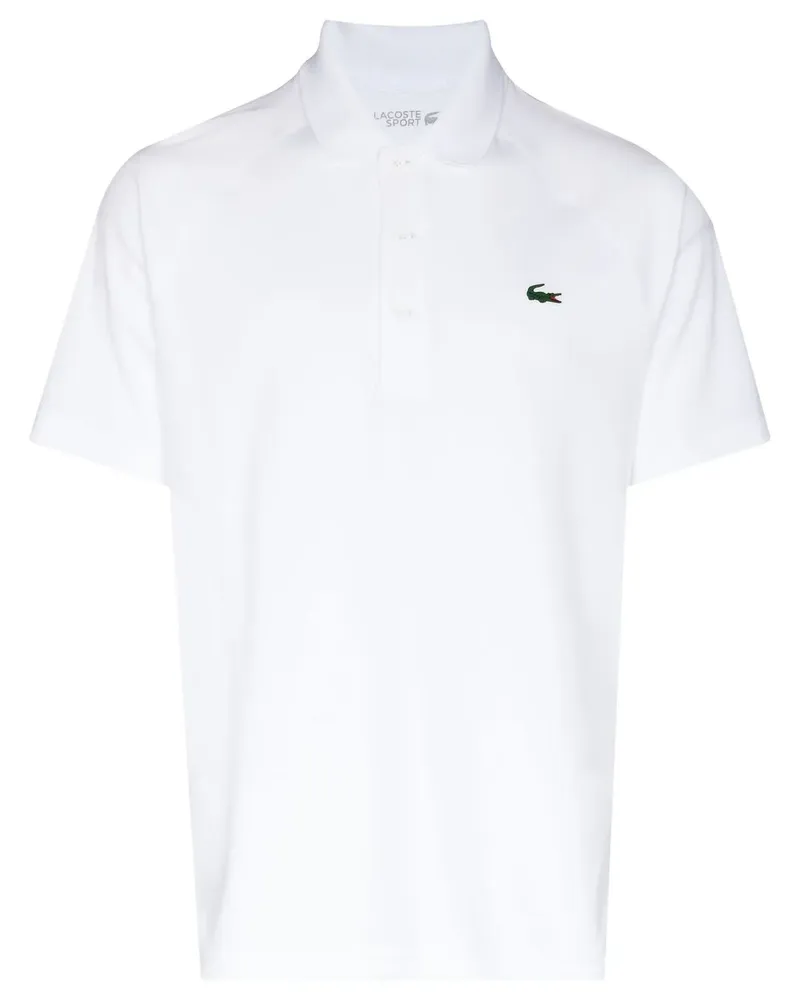 Lacoste Poloshirt mit Logo-Patch - Weiß Weiß