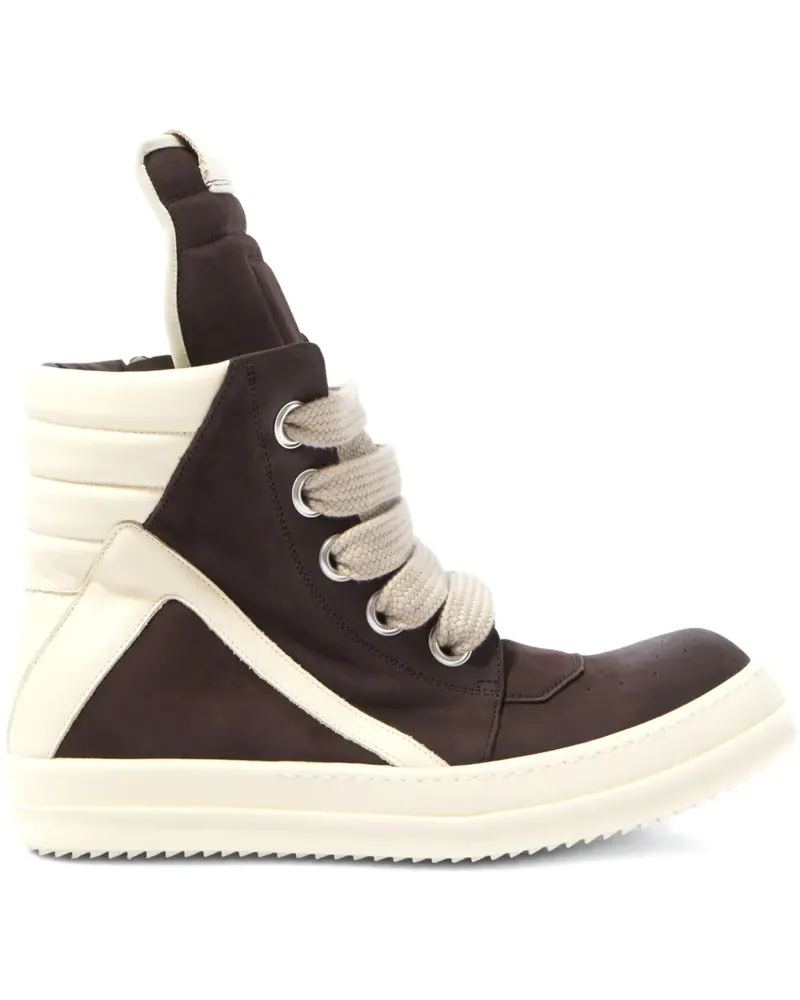 Rick Owens Jumbolace Geobasket sneakers - Braun Braun