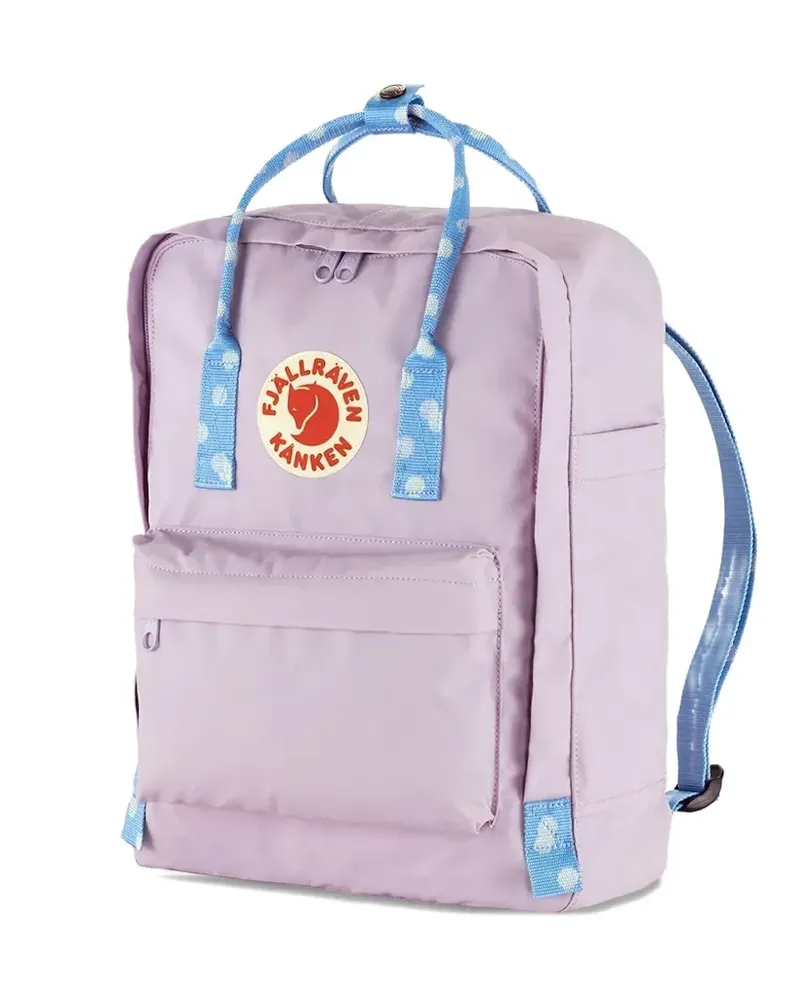 Fjäll Räven Rucksack mit Logo-Print - Violett Violett