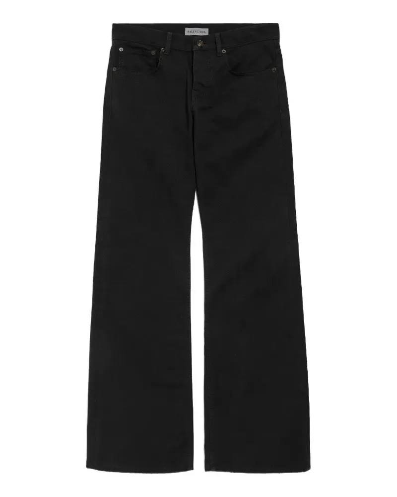 Balenciaga Wide-Leg-Jeans mit lockerem Schnitt - Schwarz Schwarz