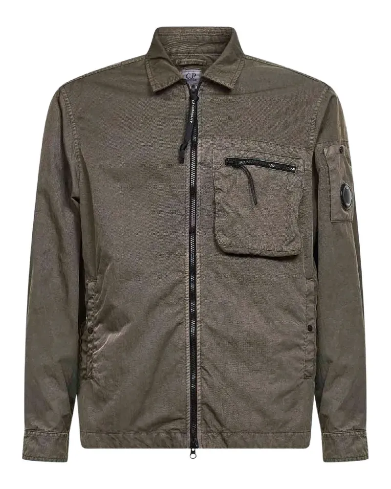 C.P. Company Panama-R ziped chest-pocket jacket - Grün Grün