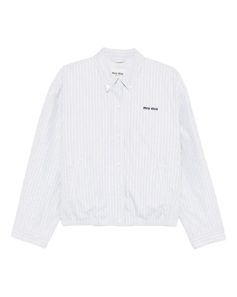 Miu Miu Geknöpfte Bomberjacke - Grau Grau