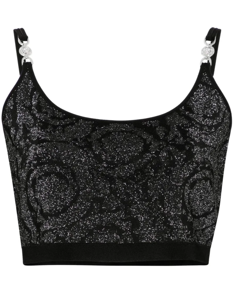 Versace La Greca Medusa '95 Cropped-Top - Schwarz Schwarz