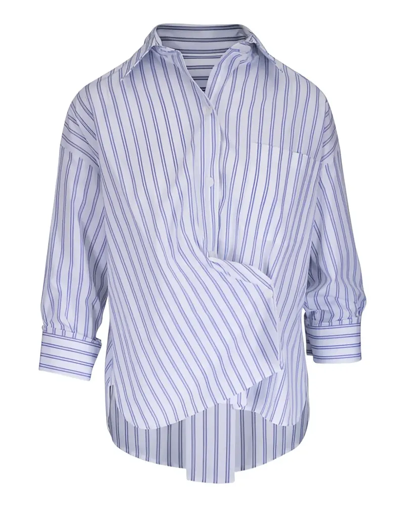 TWP New Earl striped shirt - Weiß Weiß