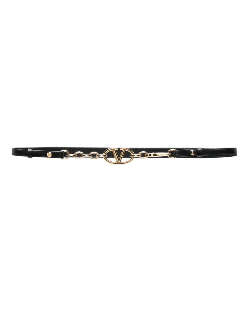 Valentino Garavani VLogo Signature Gürtel - Schwarz Schwarz