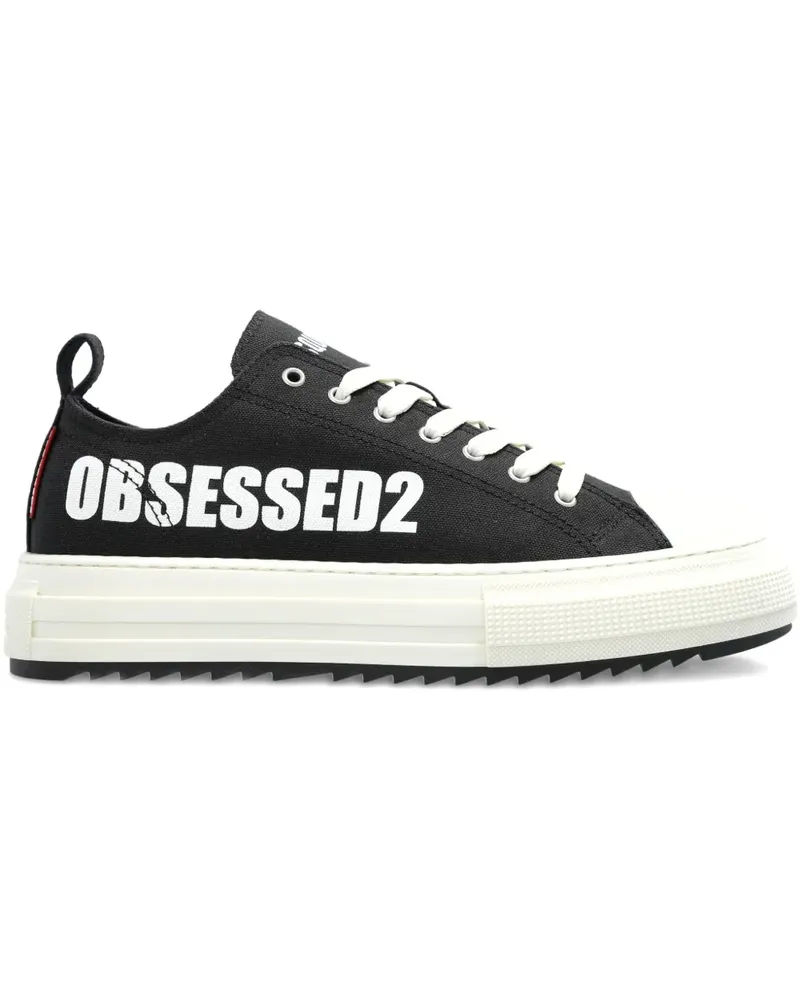 Dsquared2 Obsessed2 Sneakers mit Logo - Schwarz Schwarz