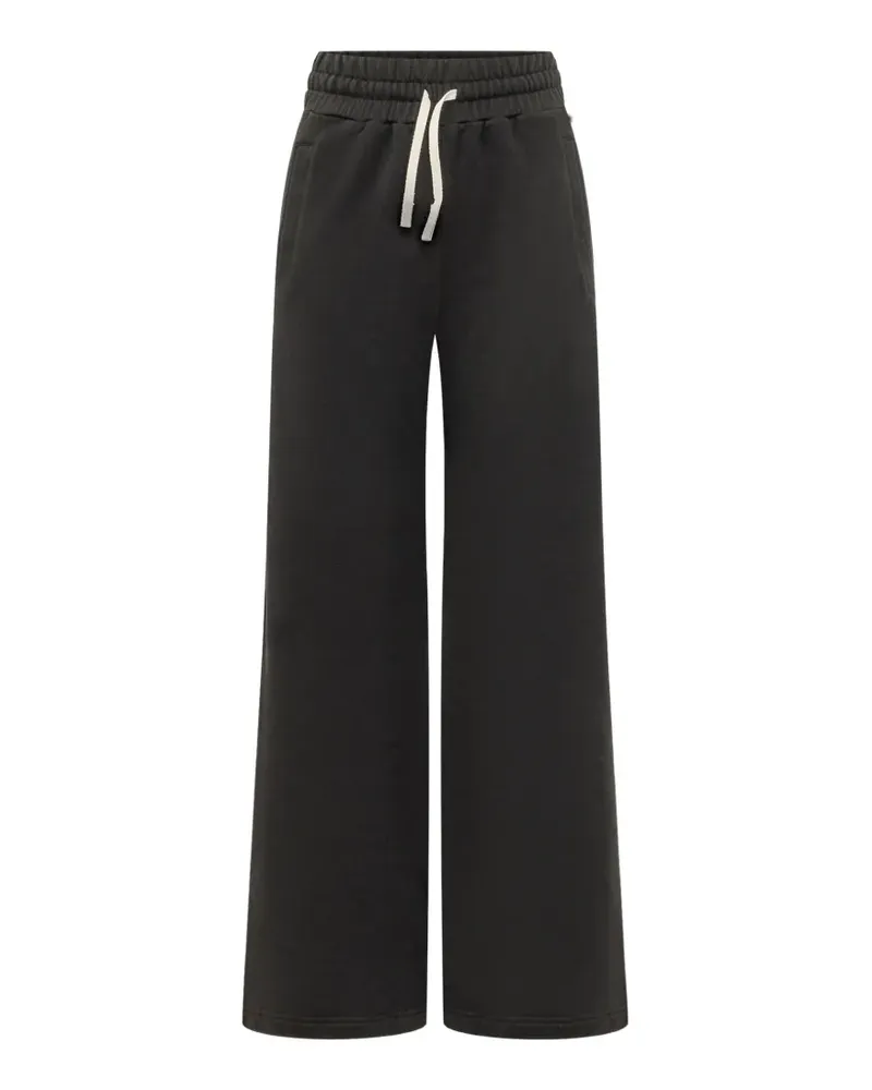 Palm Angels Weite Jogginghose mit Logo-Print - Schwarz Schwarz