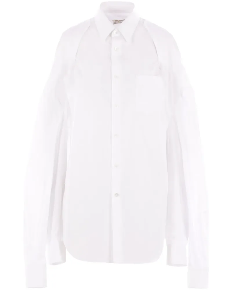 Comme des Garçons Hemd aus Popeline - Weiß Weiß
