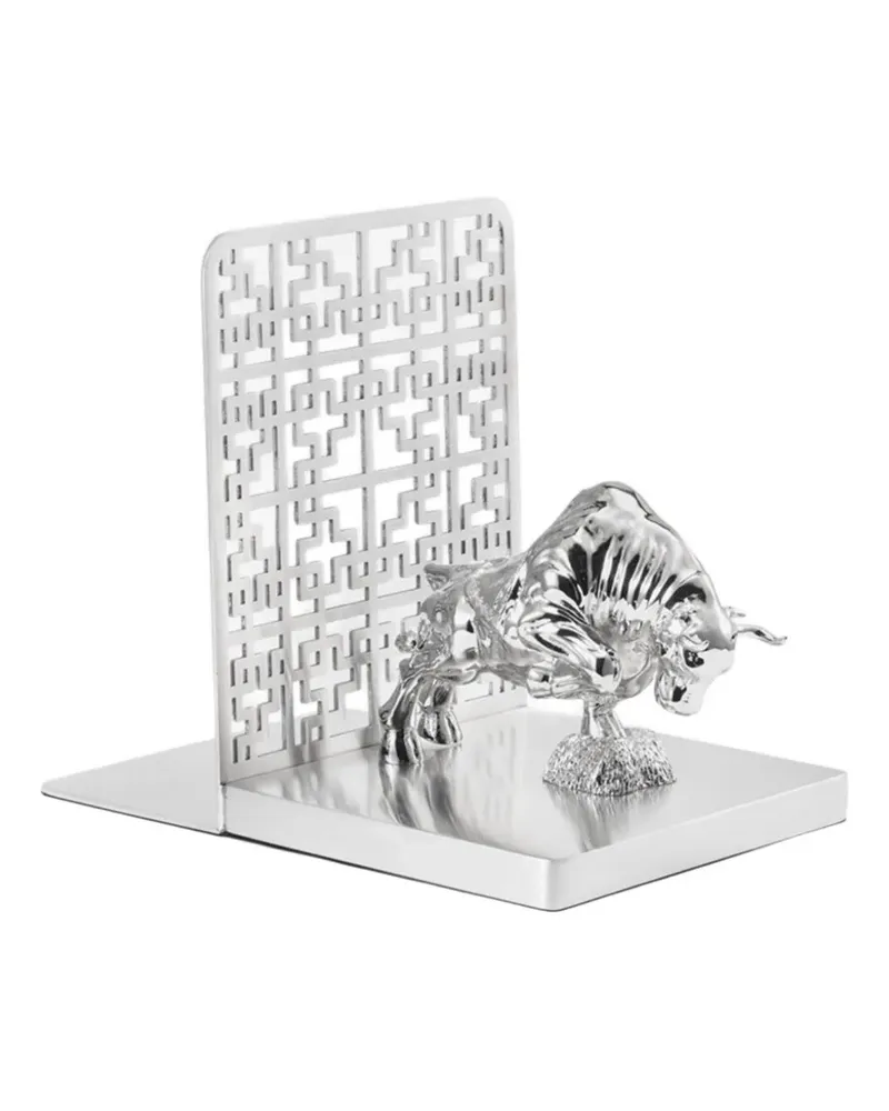 Shanghai Tang Tang ox bookend - Silber Silber