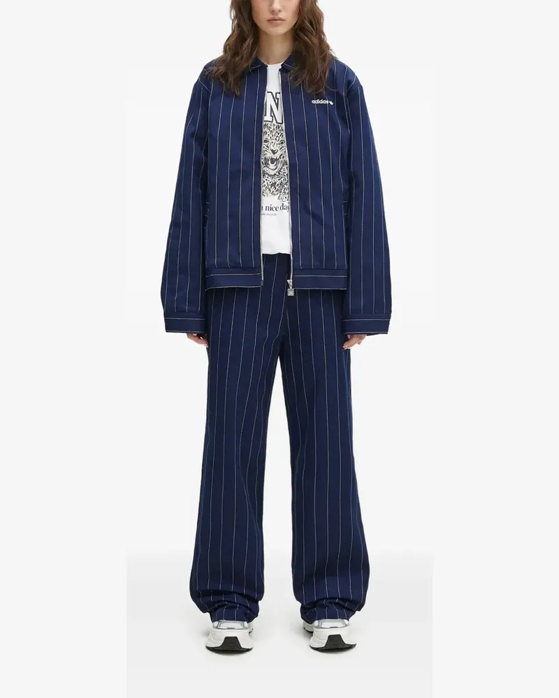 adidas Jacke mit Nadelstreifen - Blau Blau