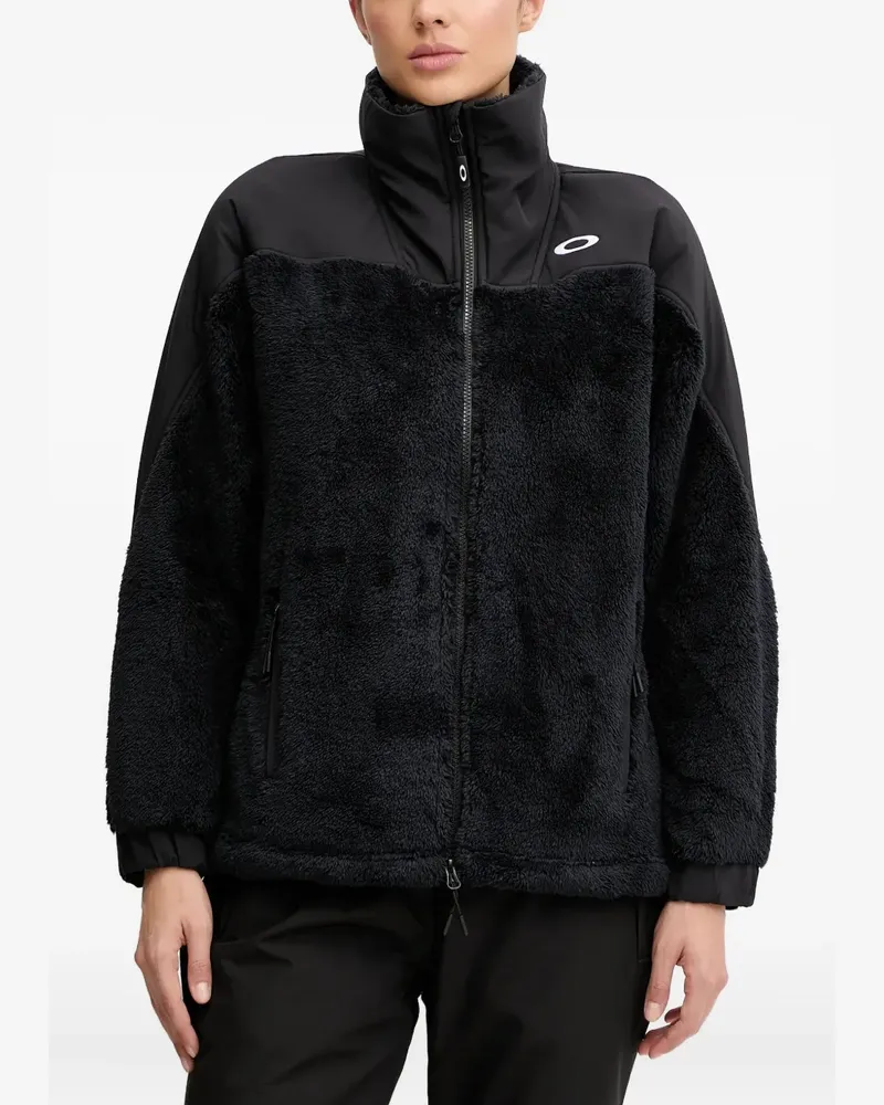 Oakley zip-fastening sherpa-fleece jacket - Schwarz Schwarz