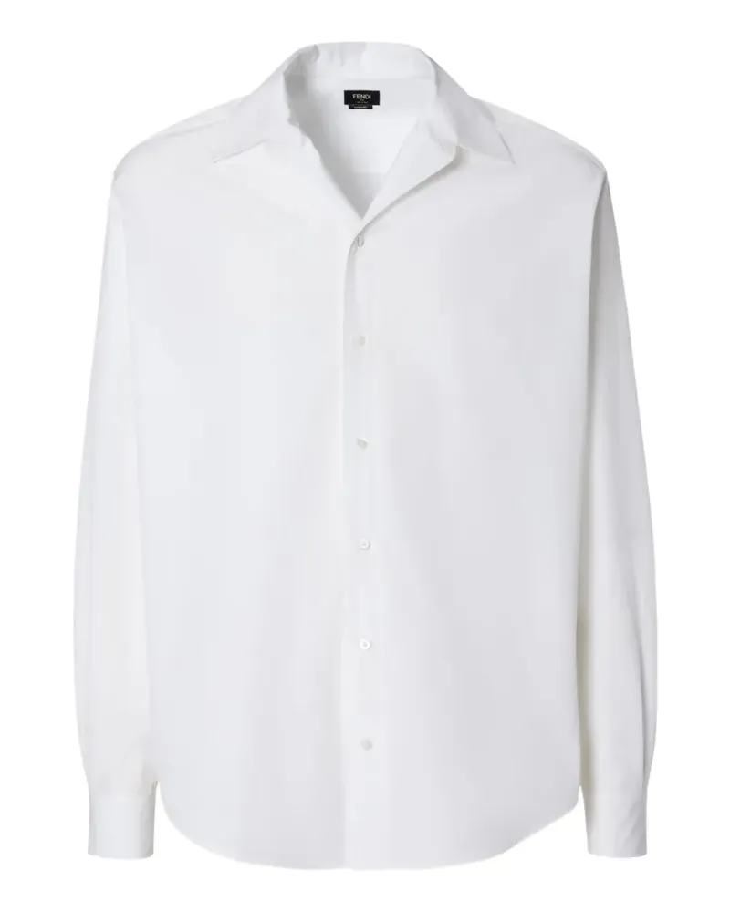 Fendi Klassisches Hemd - Weiß Weiß