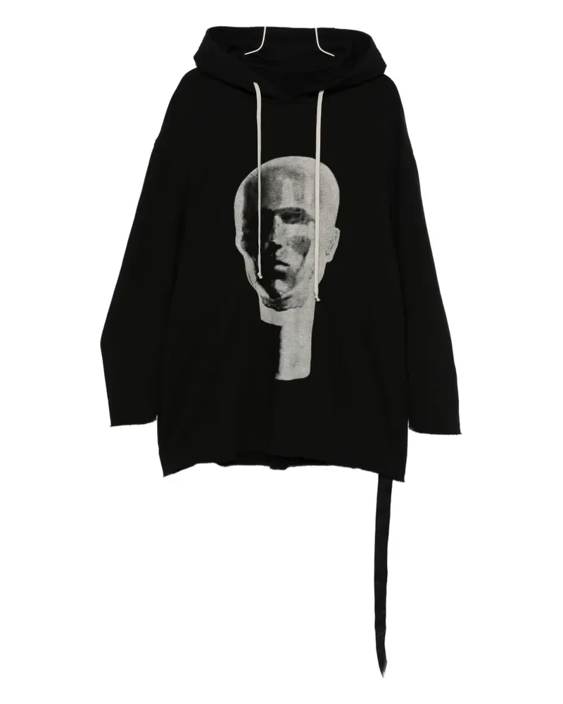 DRKSHDW by Rick Owens Peter Hoodie mit grafischem Print - Schwarz Schwarz
