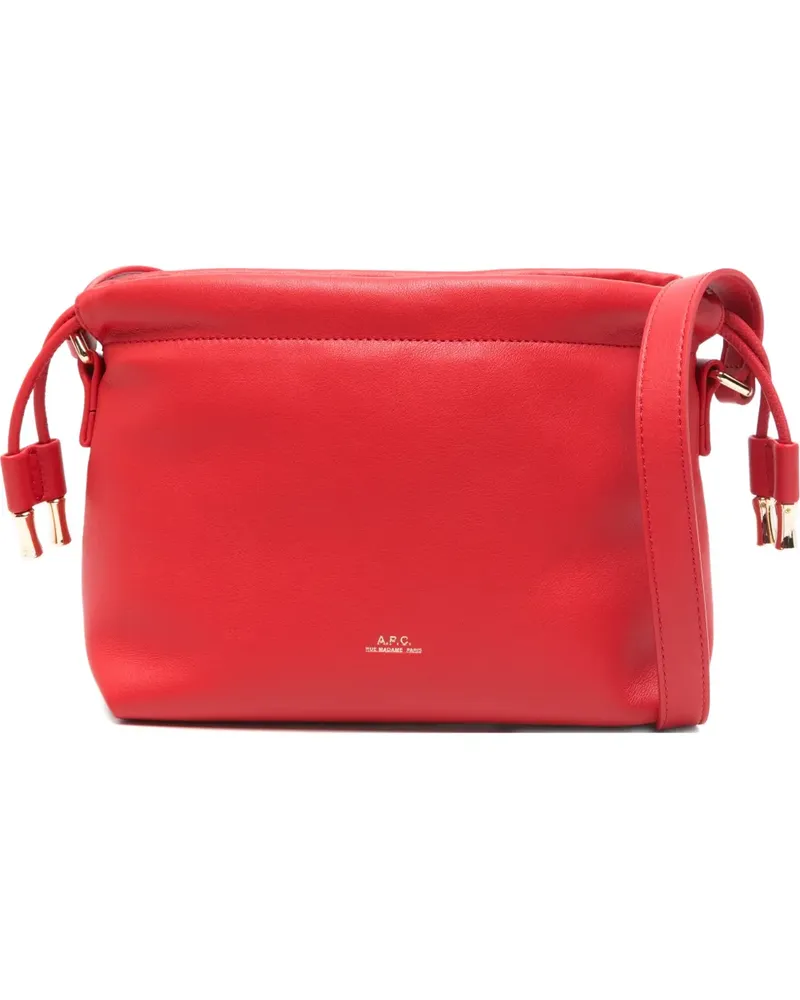 A.P.C. Mini Umhängetasche mit Kordelzug - Rot Rot