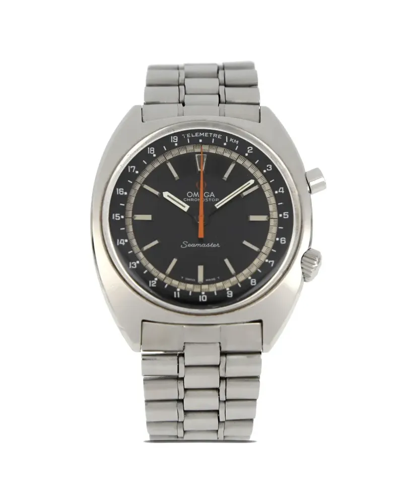 Omega 1969 pre-owned Seamaster Chronostop 41mm - Schwarz Schwarz