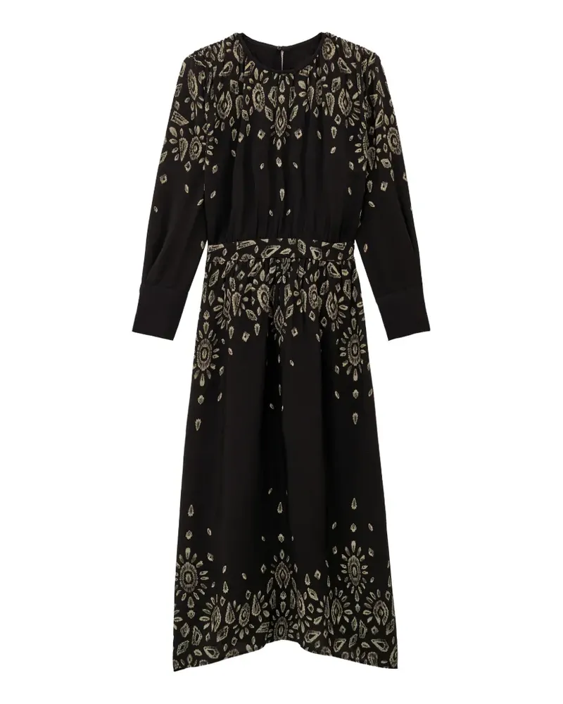 ba&sh Belline Midikleid - Schwarz Schwarz