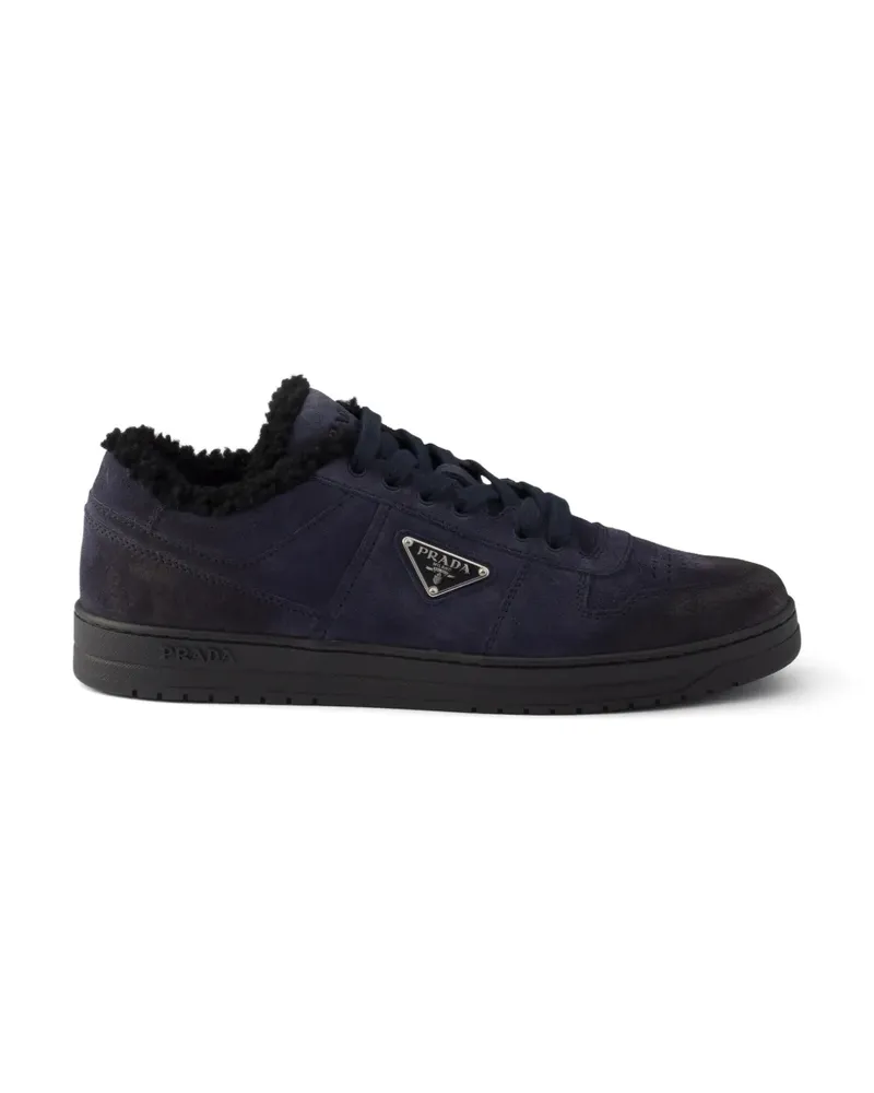 Prada Downtown Sneakers aus Wildleder - Blau Blau