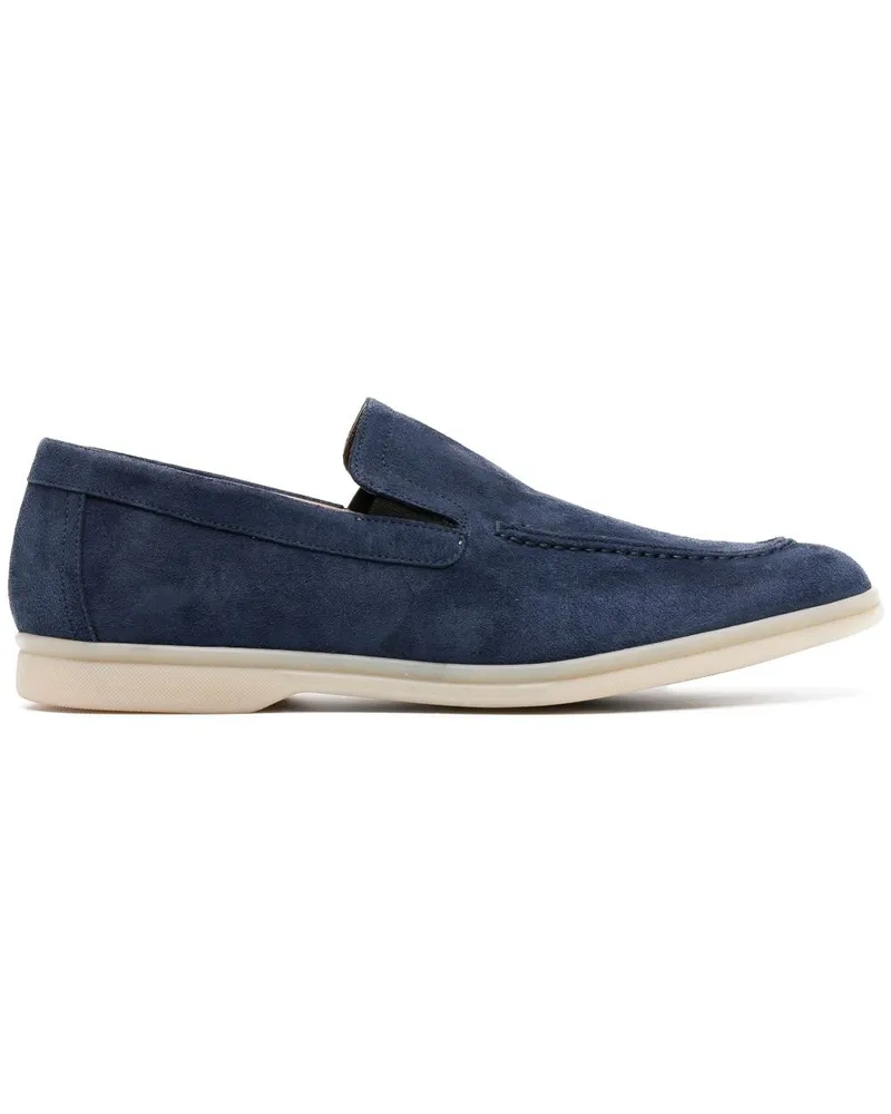 Casadei Antilope Loafer aus Wildleder Blau