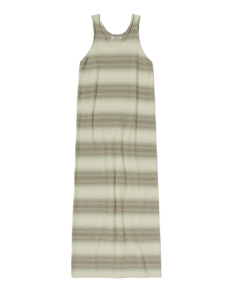 AURALEE striped sleeveless dress - Nude Nude
