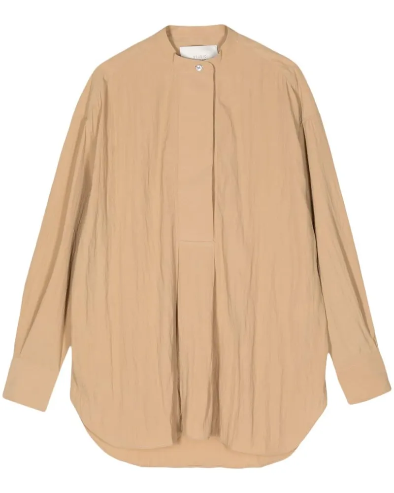 Studio Nicholson Bluse mit Stehkragen - Nude Nude