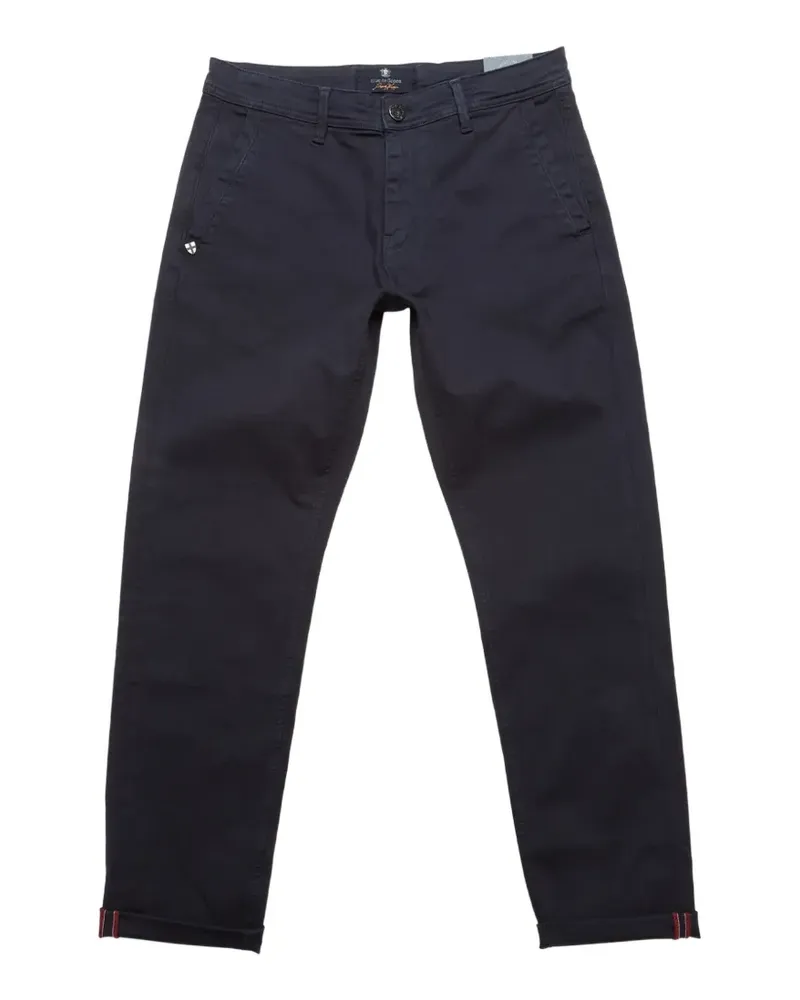 Blue de Gênes Menzo Dobby chinos - Blau Blau