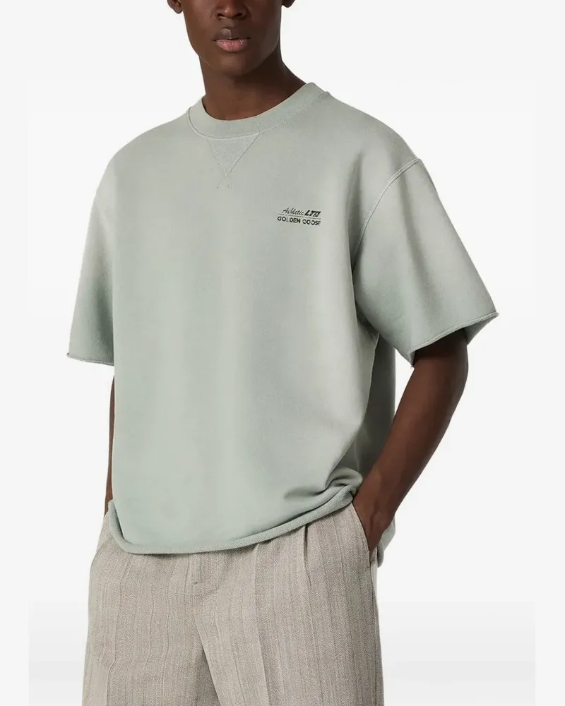 Golden Goose Robert Over T-Shirt mit Logo-Print - Grün Grün