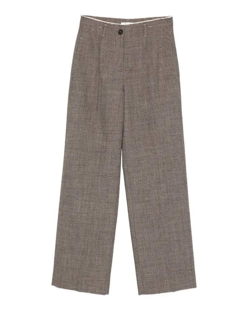 TELA Hose mit meliertem Effekt - Braun Braun