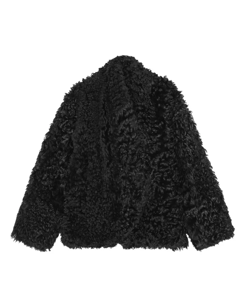 REMAIN Jacke aus Shearling - Schwarz Schwarz