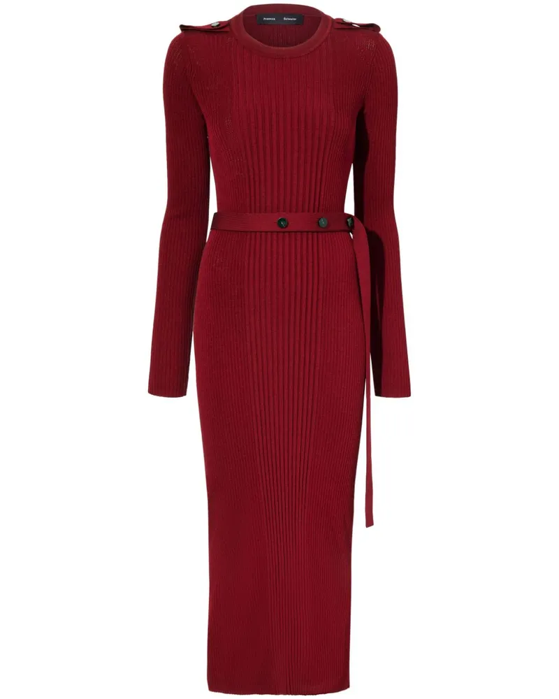 Proenza Schouler Lauryn Midikleid - Rot Rot