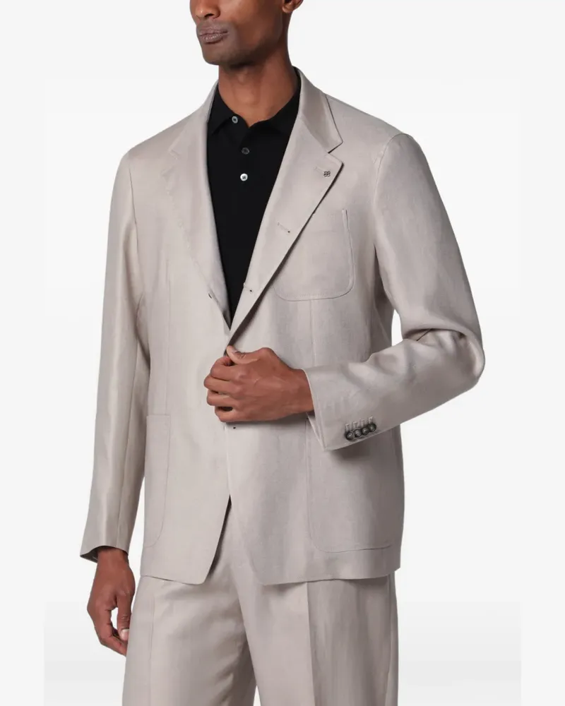 Tagliatore single-breasted blazer - Nude Nude