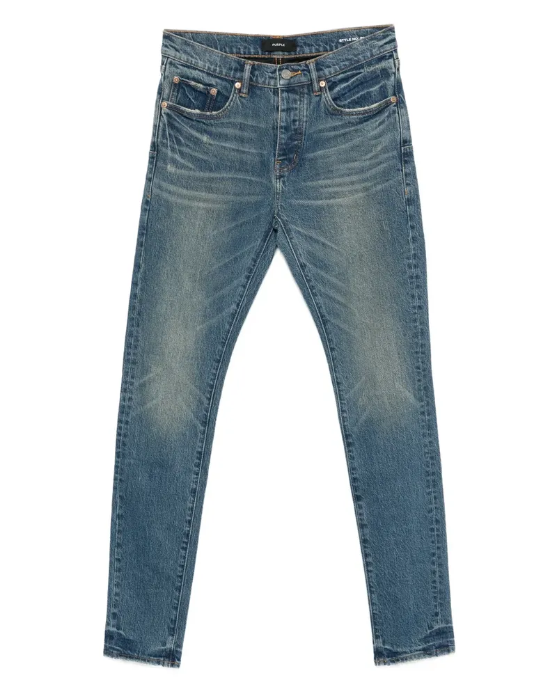 PURPLE BRAND Geknöpfte Jeans - Blau Blau