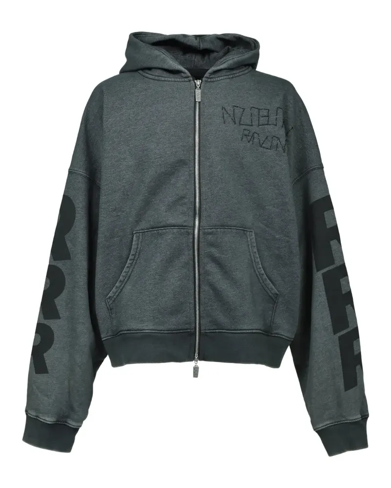 RRR123 Kapuzenjacke mit Reißverschluss - Grau Grau