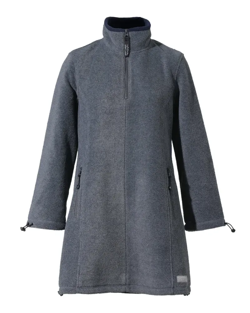 Sandy Liang fleece-texture mini dress - Grau Grau