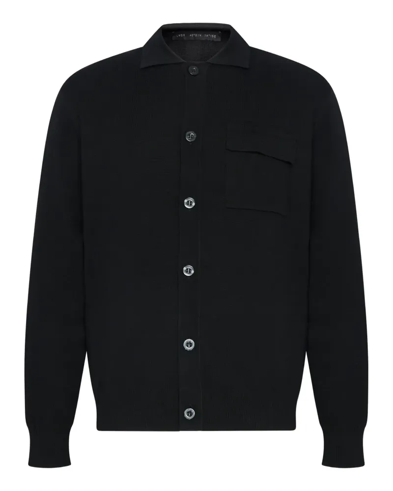 Low Brand buttoned flap-pocket cardigan - Schwarz Schwarz