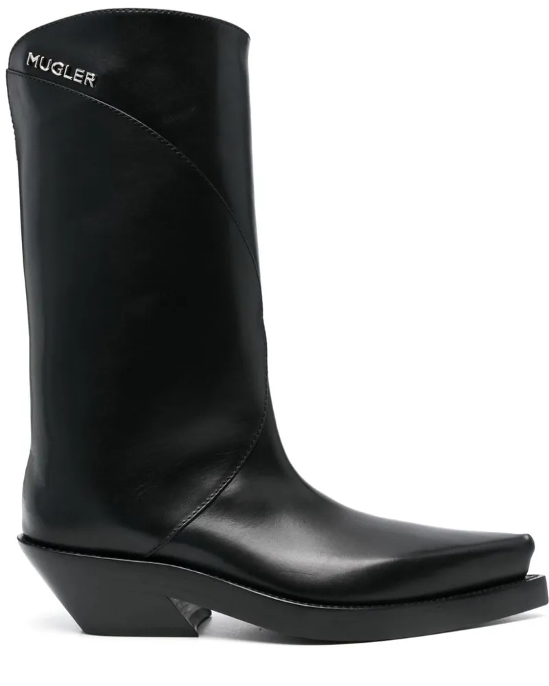 Thierry Mugler Santiag Stiefel 55mm - Schwarz Schwarz