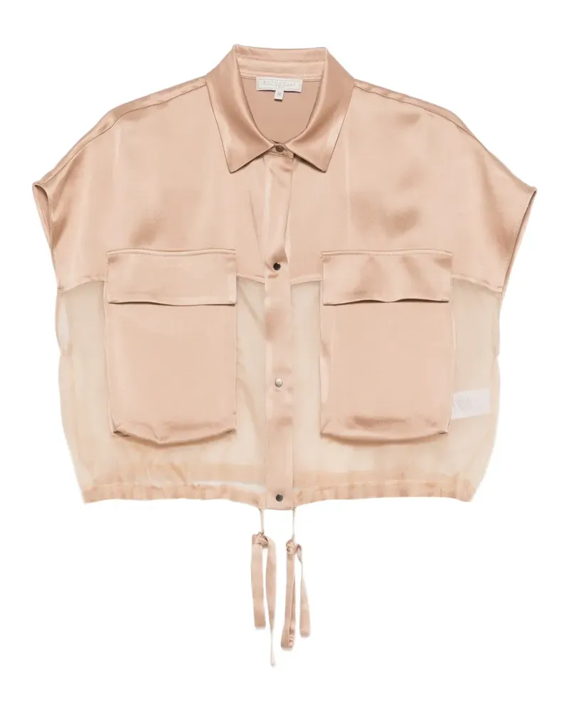 Antonelli Firenze tie-detail shirt - Nude Nude