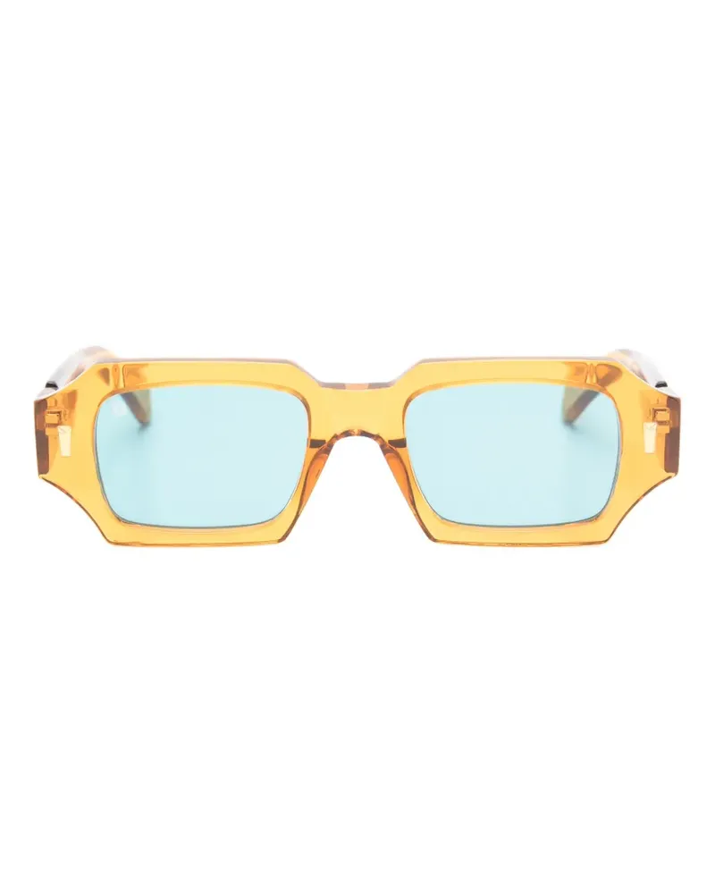 Kyme Kendrick geometric-frame sunglasses - Orange Orange
