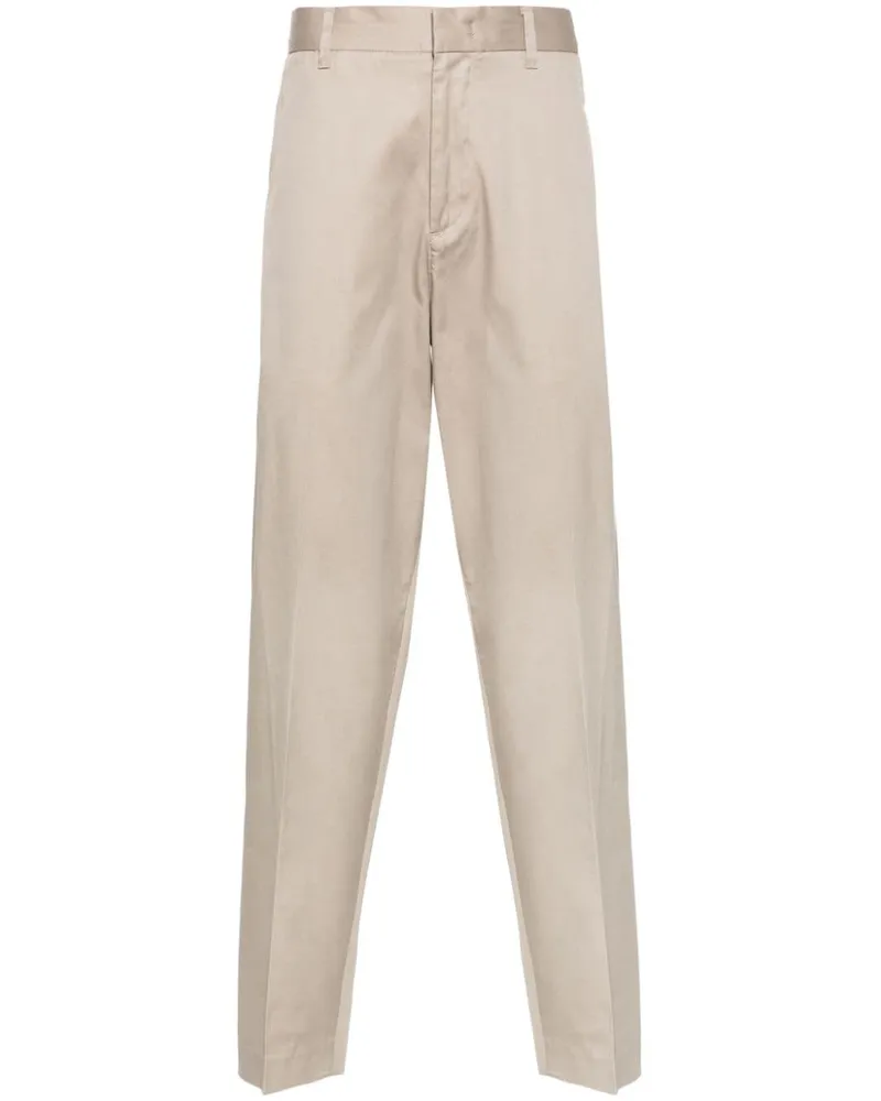 Emporio Armani Halbhohe Tapered-Hose - Nude Nude