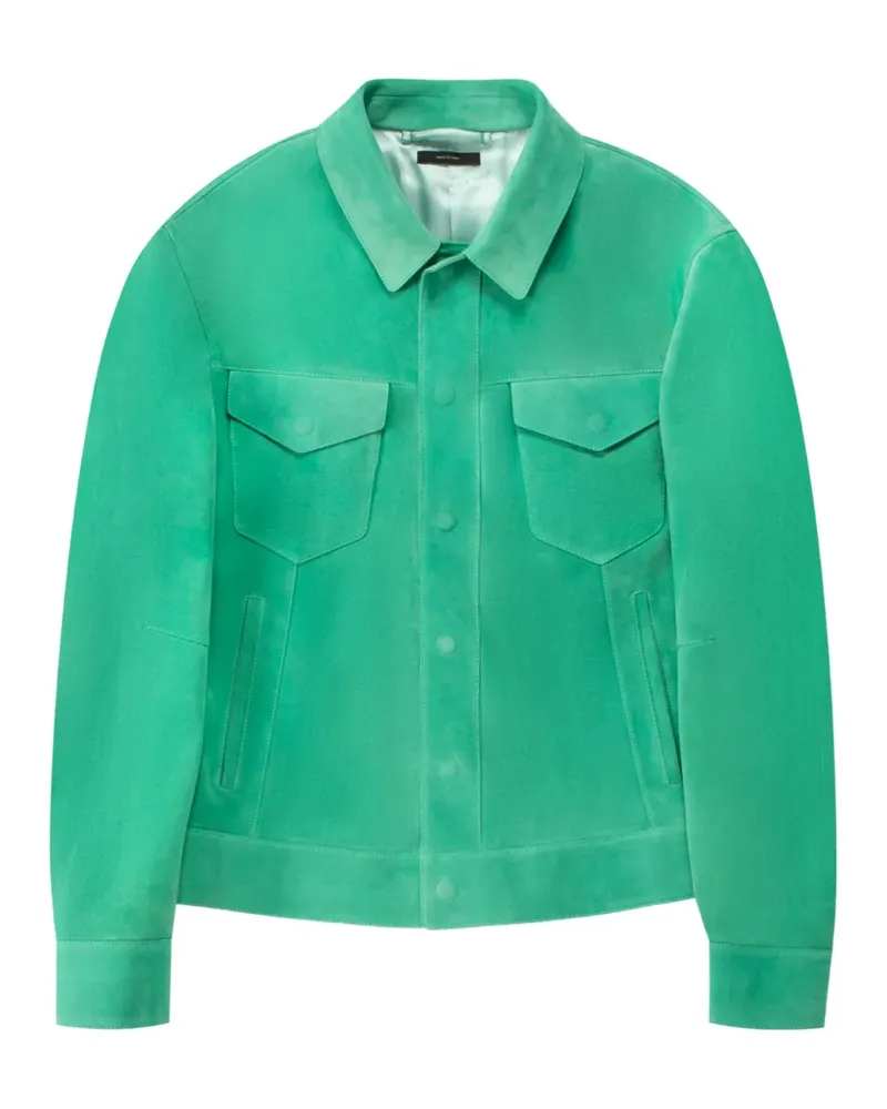 Tom Ford Westernjacke aus Wildleder - Grün Grün