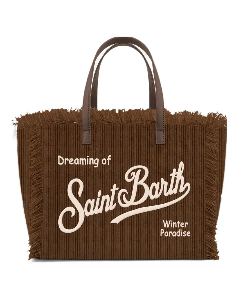 MC2 Saint Barth Vanity corduroy-effect tote bag - Braun Braun