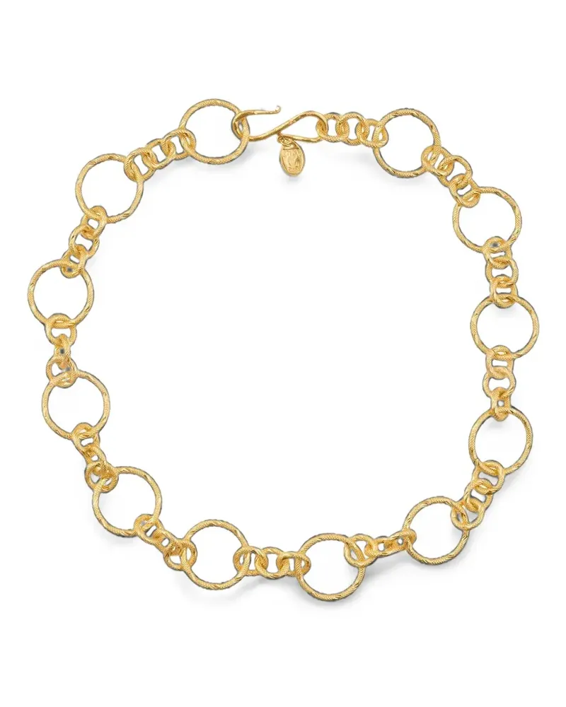 Sylvia Toledano Saturn brass necklace - Gold Gold