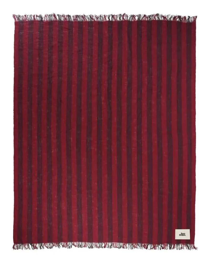 Tom Dixon Gestreifte Banddecke (200cm x 160cm) - Rot Rot